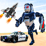 Police Panda Robot Game:Panda Robot Transformation icon