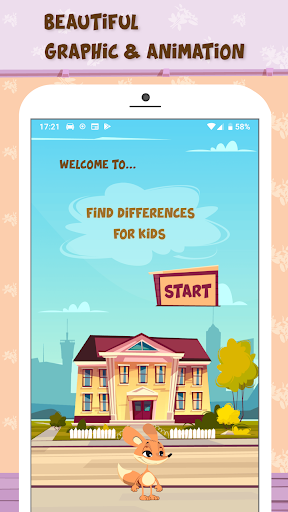 Android application Find Differences - Home screenshort