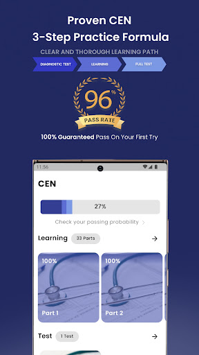 Android application CEN Practice Test 2024 screenshort