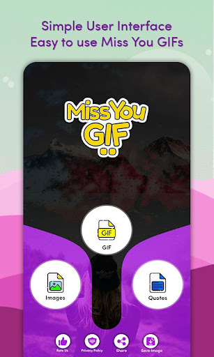 Android application Miss You GIF screenshort