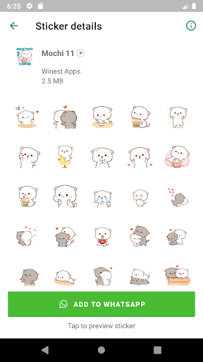 Animated Mochi Cat Stickers for WAStickerApps