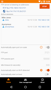 FTP Server Multiple FTP Users MOD APK (Unlocked) 1