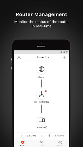 Android application FibreStream WiFi screenshort