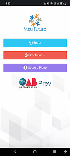 Android application Meu Futuro - OABPREV-RS screenshort