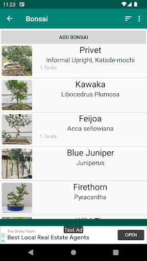 My Bonsai Book Screen 3
