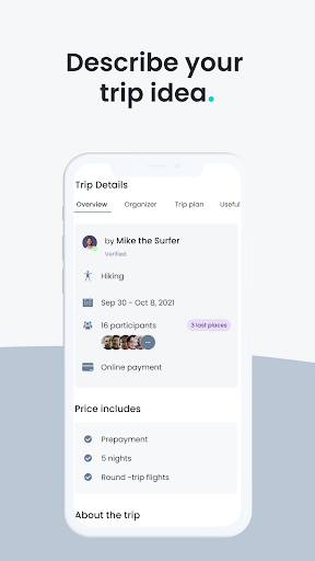 Rayzza! Organize group travel Screen 3