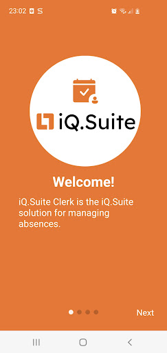 Android application iQ.Suite Clerk screenshort