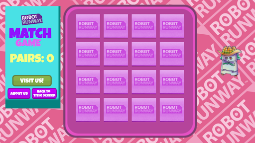 Android application Robot Runway™ Match Game screenshort