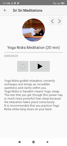 Sri Sri Meditations Screen 3