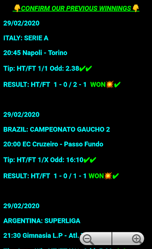 ELITE CORRECT SCORES