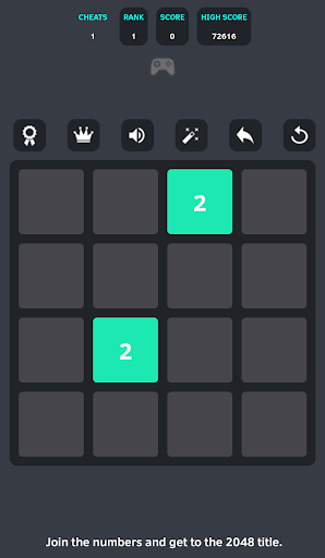 Android application 2048 Puzzle Game screenshort