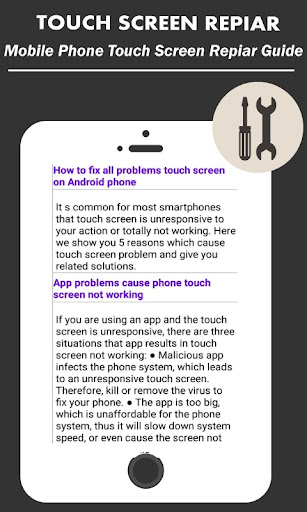 MobileTouchscreen Repiar Guide Screen 3