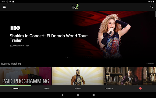 Screenshot of My RTC TV