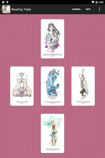 Screenshot of Linestrider Tarot