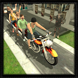 Bus Bike Rescue Driving: Dead Zombies Survival Sim icon