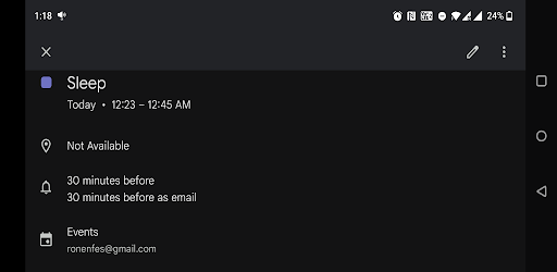 Log Sleep to Calendar