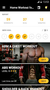 Home Workout for Men - Bodybuilding 1.0.16 Screenshots 1
