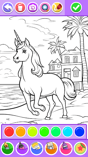 Unicorn Coloring Pages