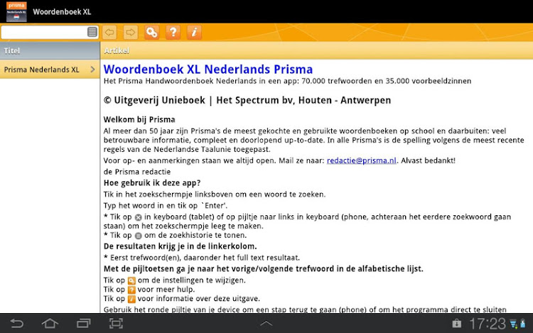 Woordenboek XL Nederlands - New - (Android)