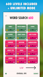 Екранна снимка на Word Search 600 PRO