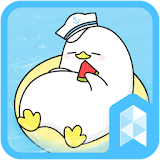 Cute Duck Happy Summer Vacation GIF icon theme icon