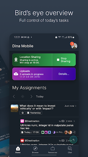 Dina Mobile Screen 2