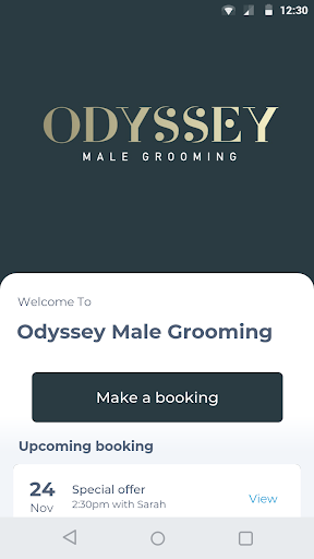 Android application Odyssey Male Grooming screenshort