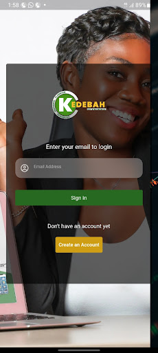Android application Kedebah Mobile screenshort