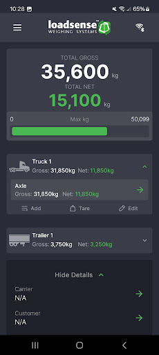 Loadsense Screen 2