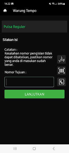 WARUNG TEMPO: Agen Pulsa Murah Screen 3