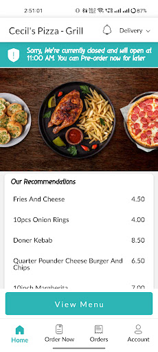 Cecils Pizza Grill Screen 2