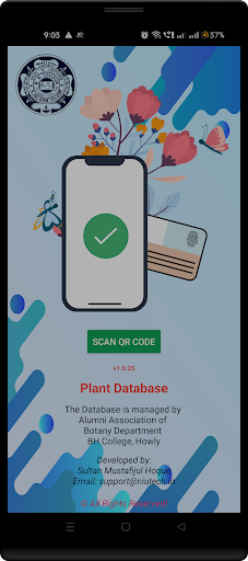Android application Plant Database for BH College screenshort