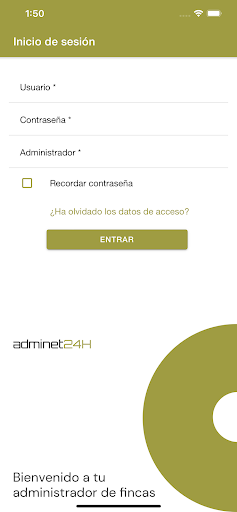 Adminet24H Screen 2
