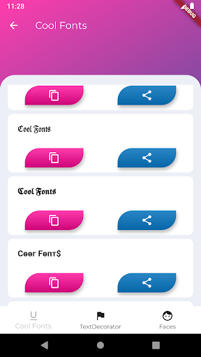 Cool Fonts  Symbol for Instagram, Facebook
