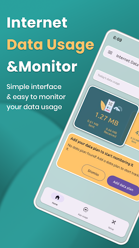 Android application Internet Data Usage & Monitor screenshort