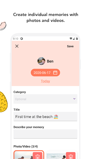 Juno - memories for your child Screen 3