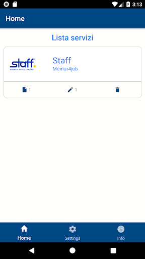 Android application Staff F.E.A. screenshort