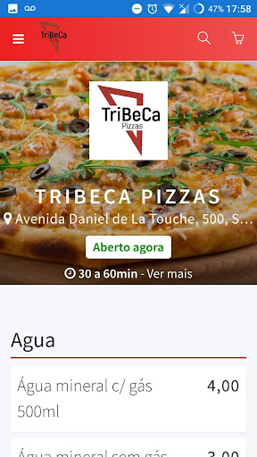 Tribeca Pizzas Screen 2