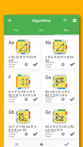 Speed Cube CFOP - F2L/OLL/PLL Screen 3