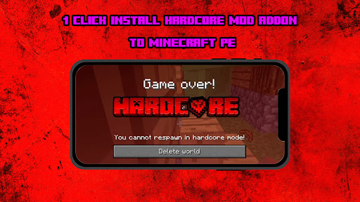 Hardcore Mod Addon Minecraft Screen 2