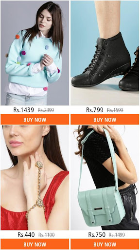 Android application Women Fashion Online shopping screenshort