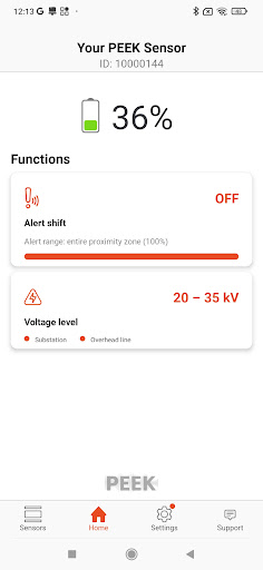 PEEK Sensor Screen 2