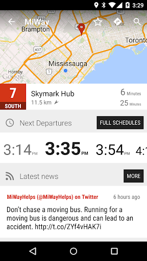 Mississauga MiWay Bus - MonTr… Screen 2