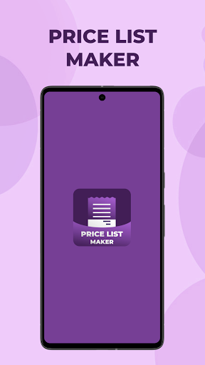 Android application Price List Maker screenshort