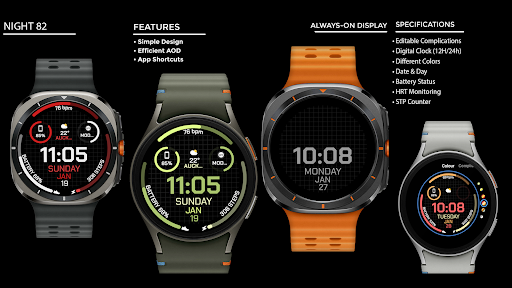 Night 82 - watch face screenshot 14