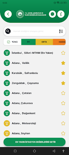 Ulusal Hava Kalitesi İzleme Ağ Screen 3