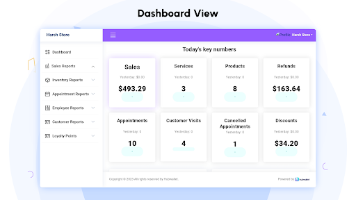 Android application Hubwallet Reports screenshort