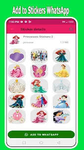 Princess Stickers for Whatsapp