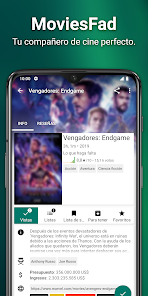 Screenshot 1 MoviesFad - Film manager android