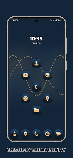 Android application Blue Tiber Icons screenshort